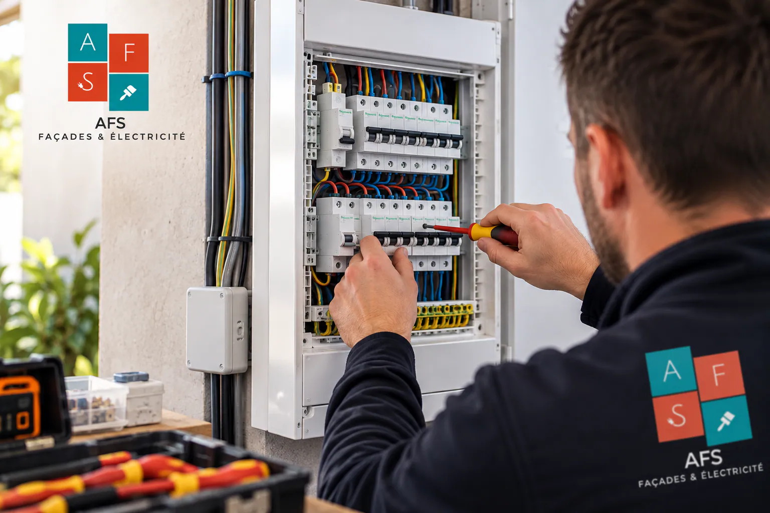 Illustration : rénovation d'un tableau électrique